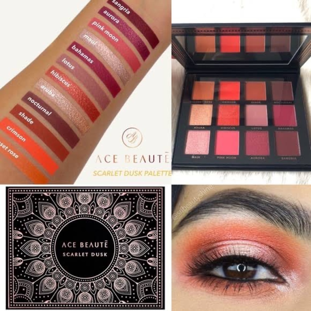 NEW Ace Beaute Scarlet Dusk Palette